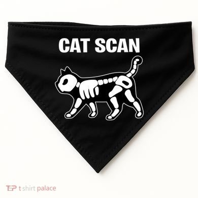 Funny Cat Scan Ct Scan Cat Xgiftray Pun Sarcastic Rad Tech Gift Meaningful Gift USA-Made Doggie Bandana