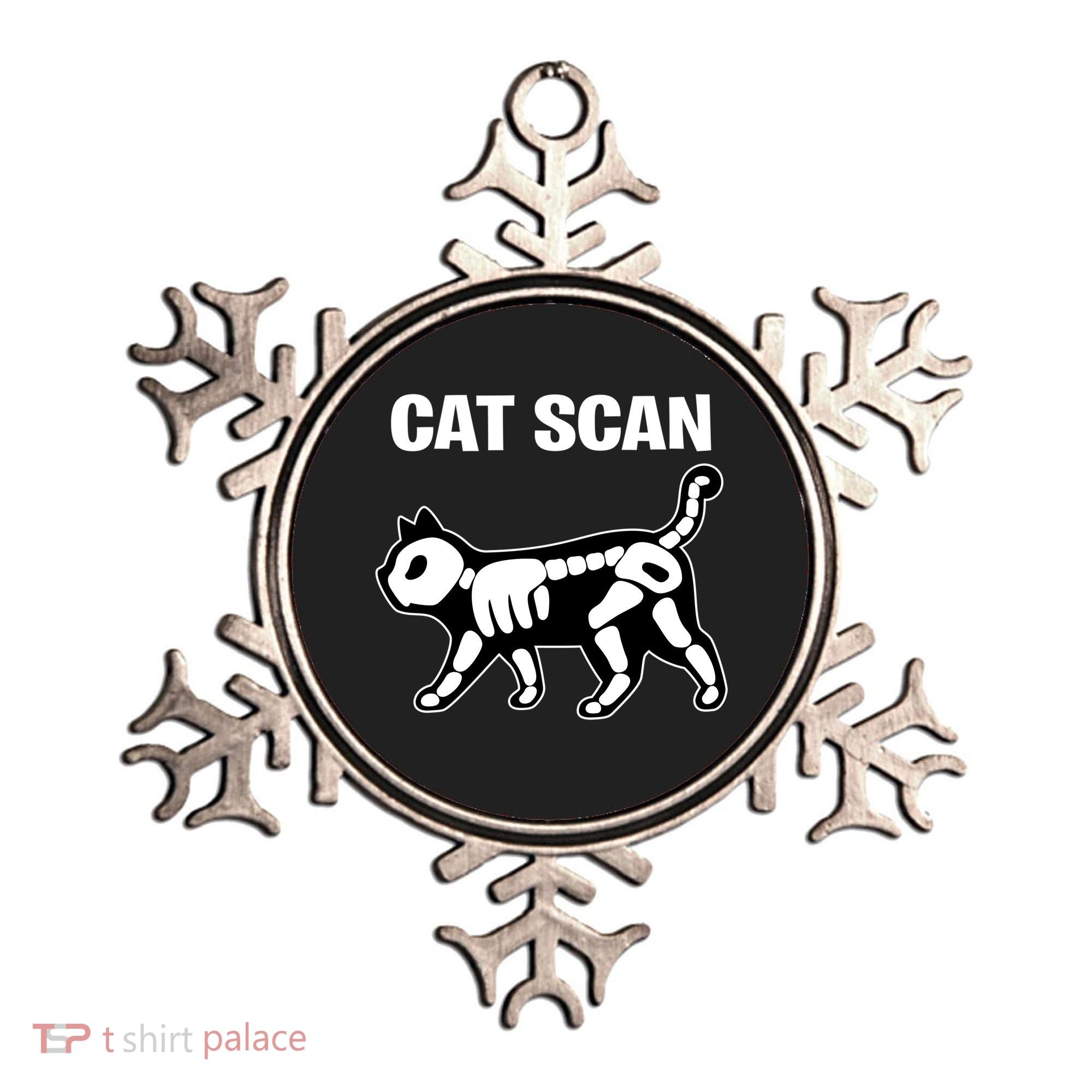 Funny Cat Scan Ct Scan Cat Xgiftray Pun Sarcastic Rad Tech Gift Meaningful Gift Ornament