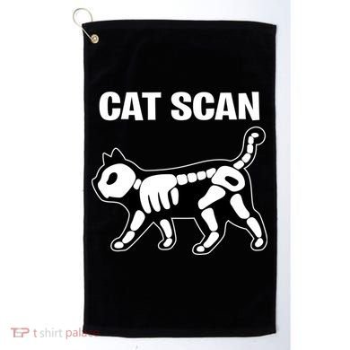 Funny Cat Scan Ct Scan Cat Xgiftray Pun Sarcastic Rad Tech Gift Meaningful Gift Golf Towel