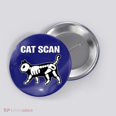 Funny Cat Scan Ct Scan Cat Xgiftray Pun Sarcastic Rad Tech Gift Meaningful Gift Button