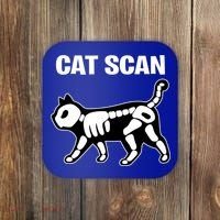 Funny Cat Scan Ct Scan Cat Xgiftray Pun Sarcastic Rad Tech Gift Meaningful Gift Coaster thumb 0