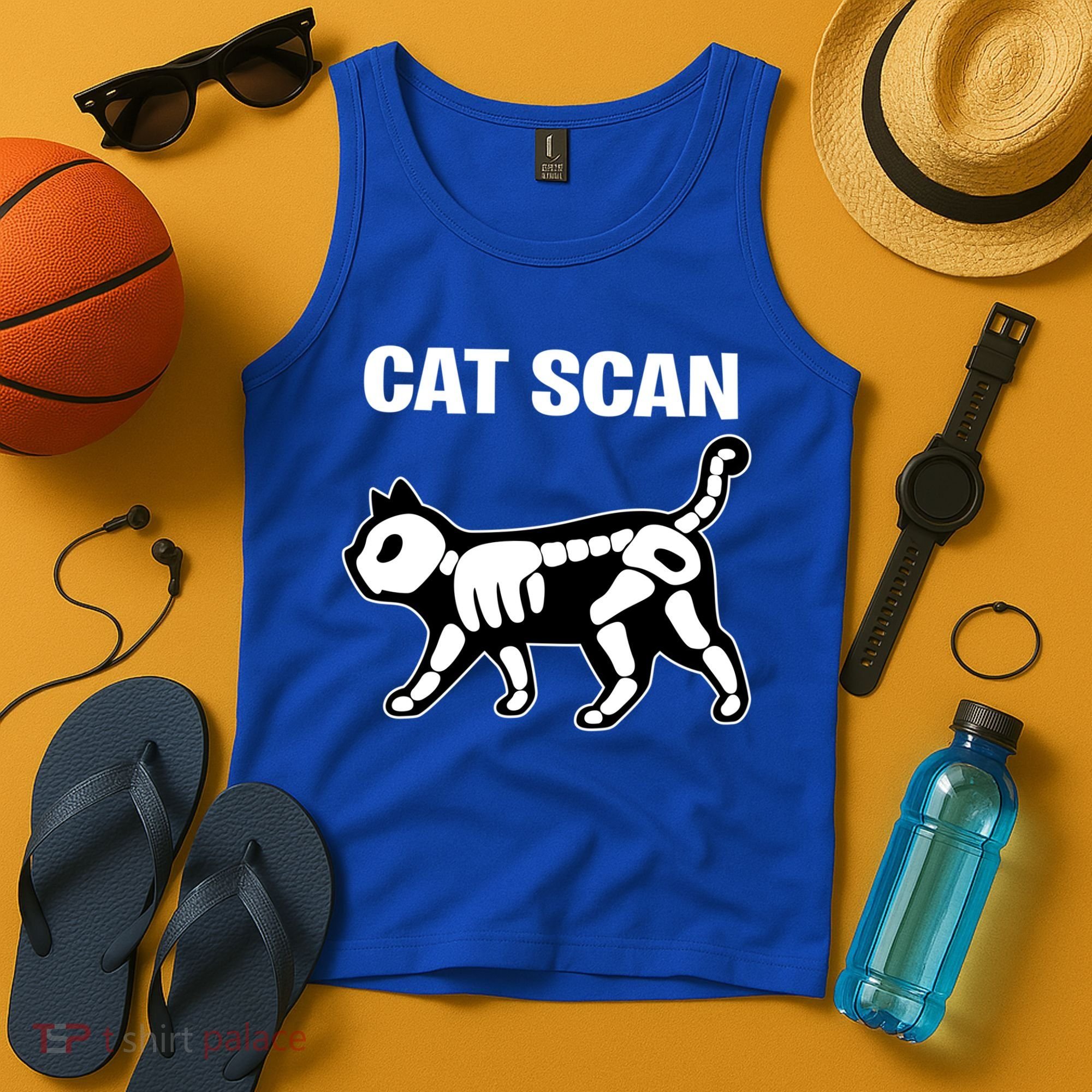 Funny Cat Scan Ct Scan Cat Xgiftray Pun Sarcastic Rad Tech Gift Meaningful Gift Tank Top