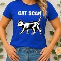 Funny Cat Scan Ct Scan Cat Xgiftray Pun Sarcastic Rad Tech Gift Meaningful Gift Women's T-Shirt thumb 2