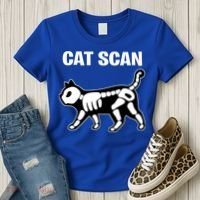 Funny Cat Scan Ct Scan Cat Xgiftray Pun Sarcastic Rad Tech Gift Meaningful Gift Women's T-Shirt thumb 3
