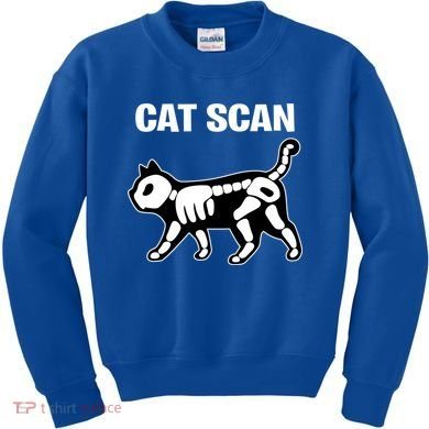 Funny Cat Scan Ct Scan Cat Xgiftray Pun Sarcastic Rad Tech Gift Meaningful Gift Kids Sweatshirt