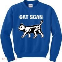 Funny Cat Scan Ct Scan Cat Xgiftray Pun Sarcastic Rad Tech Gift Meaningful Gift Kids Sweatshirt thumb 0