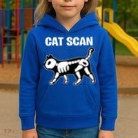 Funny Cat Scan Ct Scan Cat Xgiftray Pun Sarcastic Rad Tech Gift Meaningful Gift Kids Hoodie thumb 3