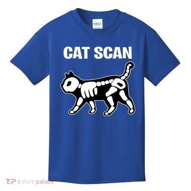 Funny Cat Scan Ct Scan Cat Xgiftray Pun Sarcastic Rad Tech Gift Meaningful Gift Kids T-Shirt