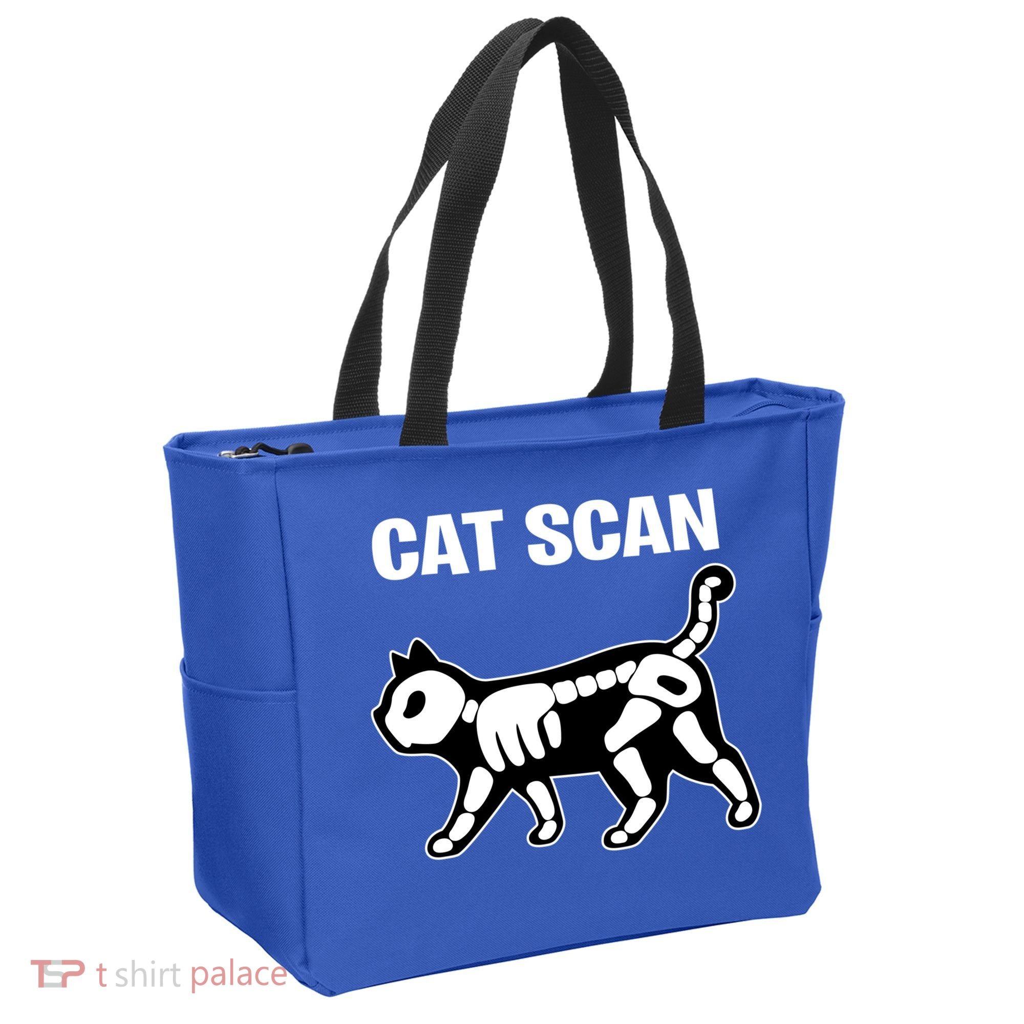 Funny Cat Scan Ct Scan Cat Xgiftray Pun Sarcastic Rad Tech Gift Meaningful Gift Tote Bag