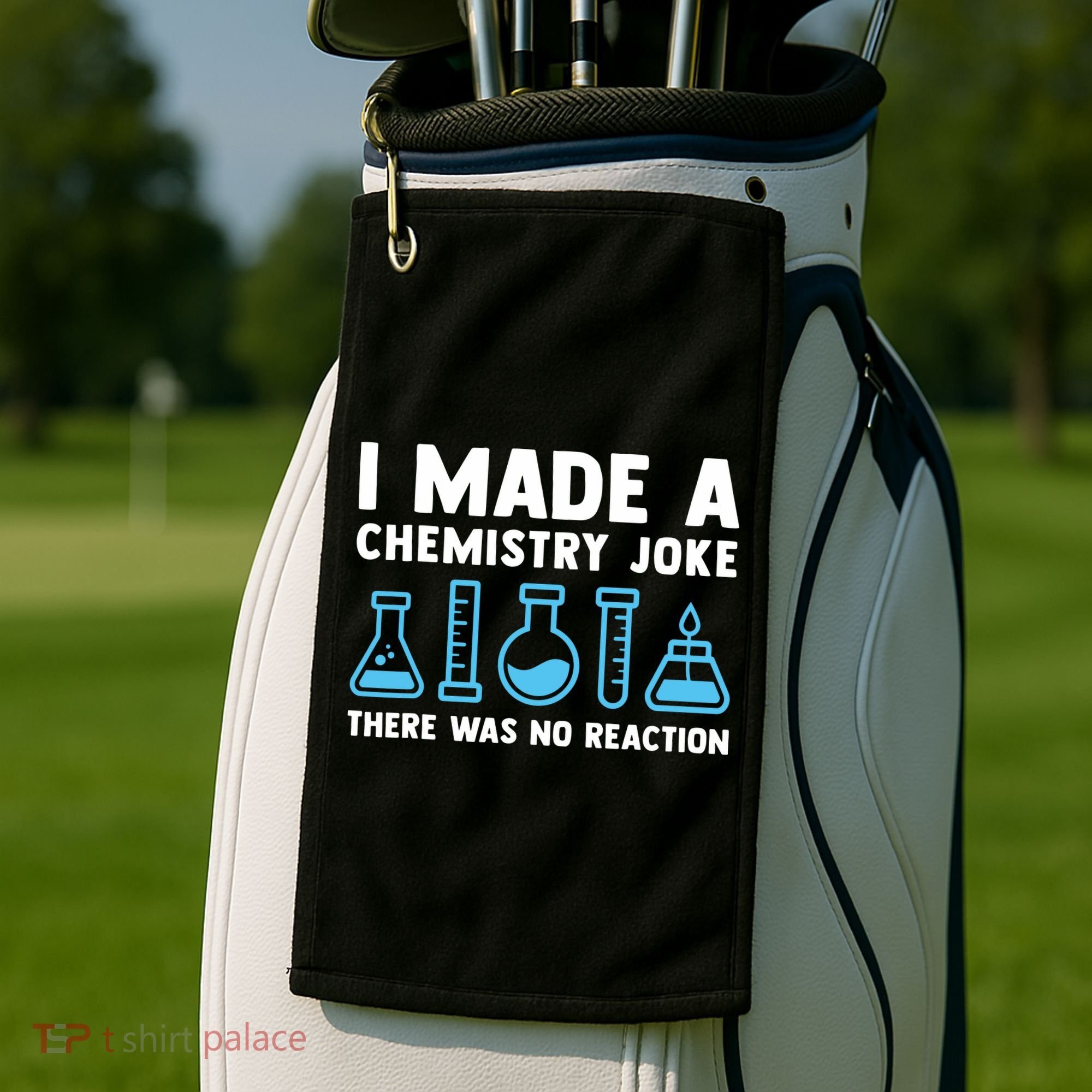 Funny Chemistry Science Teacher Chemist Men Women Gift Golf Towel