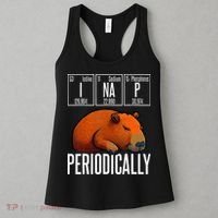 Funny Chemistry Science I Nap Periodically Capybara Lover Women's Tank Top thumb 3