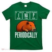 Funny Chemistry Science I Nap Periodically Capybara Lover T-Shirt thumb 0
