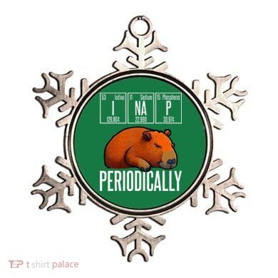 Funny Chemistry Science I Nap Periodically Capybara Lover Ornament