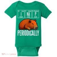 Funny Chemistry Science I Nap Periodically Capybara Lover Baby Bodysuit thumb 0