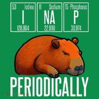 Funny Chemistry Science I Nap Periodically Capybara Lover Baby Bodysuit thumb 2