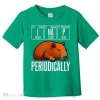 Funny Chemistry Science I Nap Periodically Capybara Lover Toddler T-Shirt thumb 0