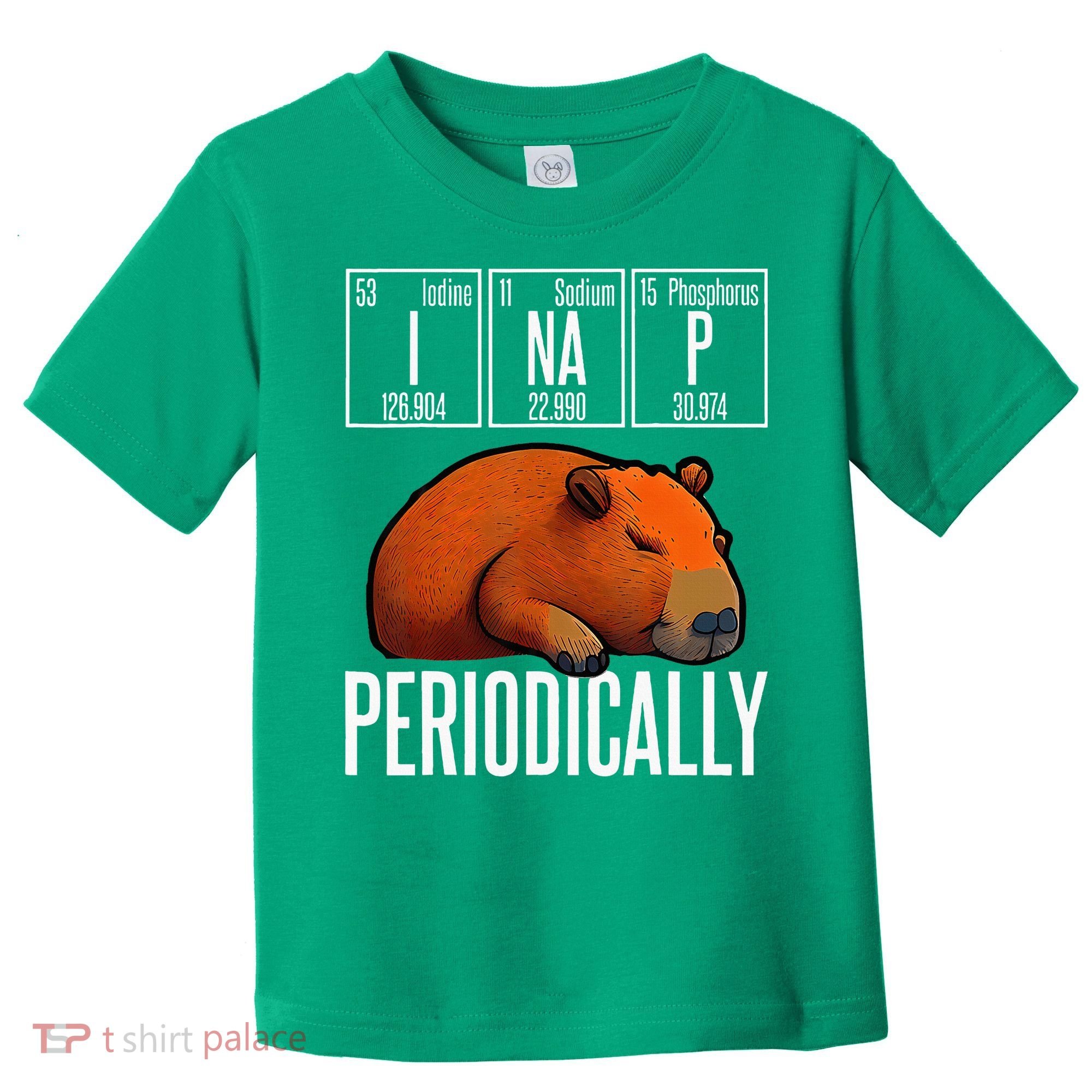 Funny Chemistry Science I Nap Periodically Capybara Lover Toddler T-Shirt