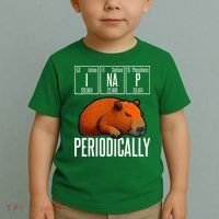 Funny Chemistry Science I Nap Periodically Capybara Lover Toddler T-Shirt thumb 2