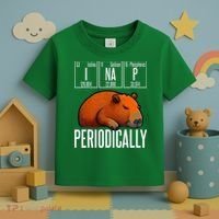 Funny Chemistry Science I Nap Periodically Capybara Lover Toddler T-Shirt thumb 3