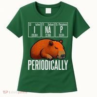 Funny Chemistry Science I Nap Periodically Capybara Lover Women's T-Shirt thumb 0