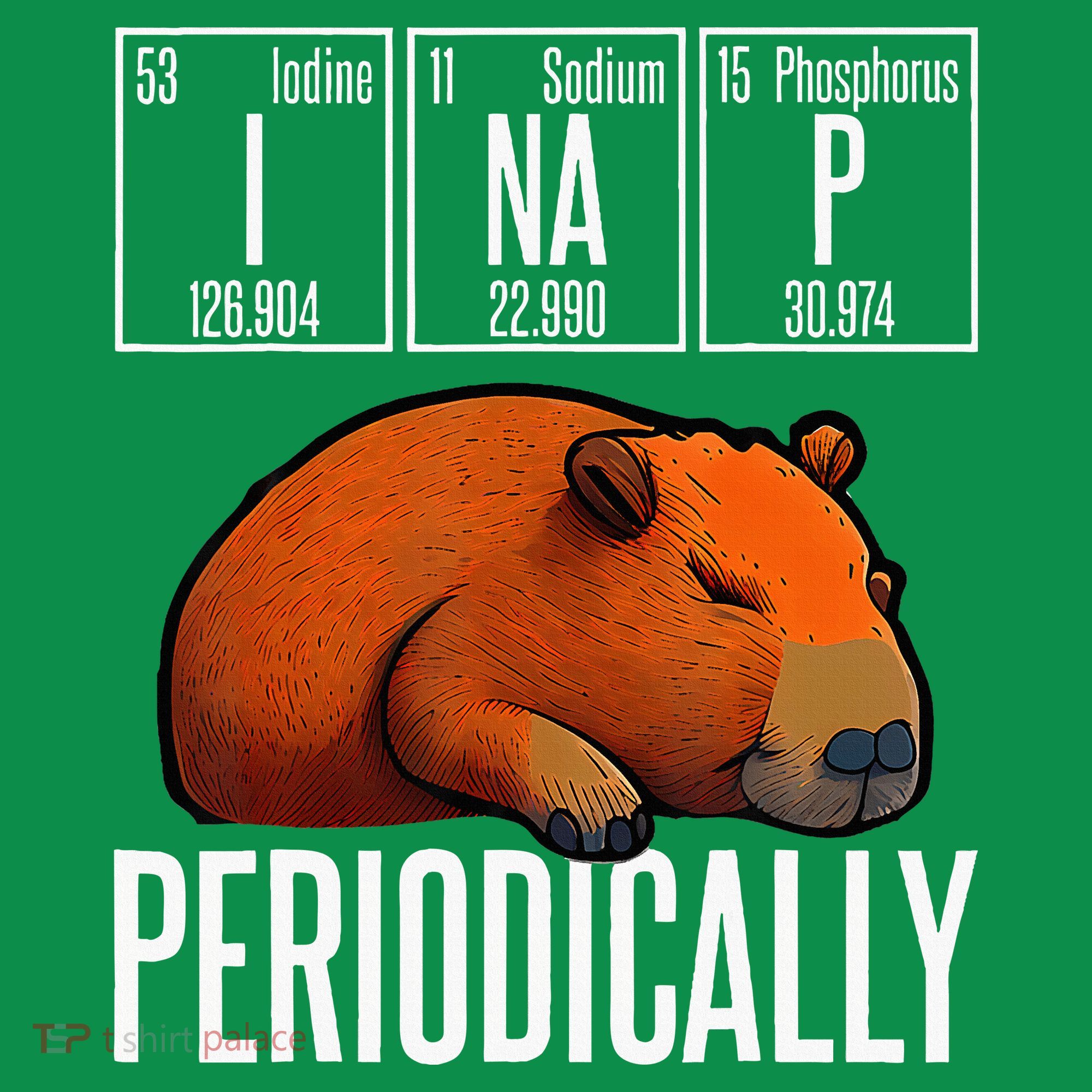 Funny Chemistry Science I Nap Periodically Capybara Lover Kids Sweatshirt