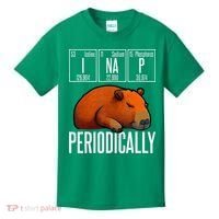Funny Chemistry Science I Nap Periodically Capybara Lover Kids T-Shirt thumb 0