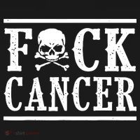 F Cancer Skull And Crossbones Doggie Tank thumb 4
