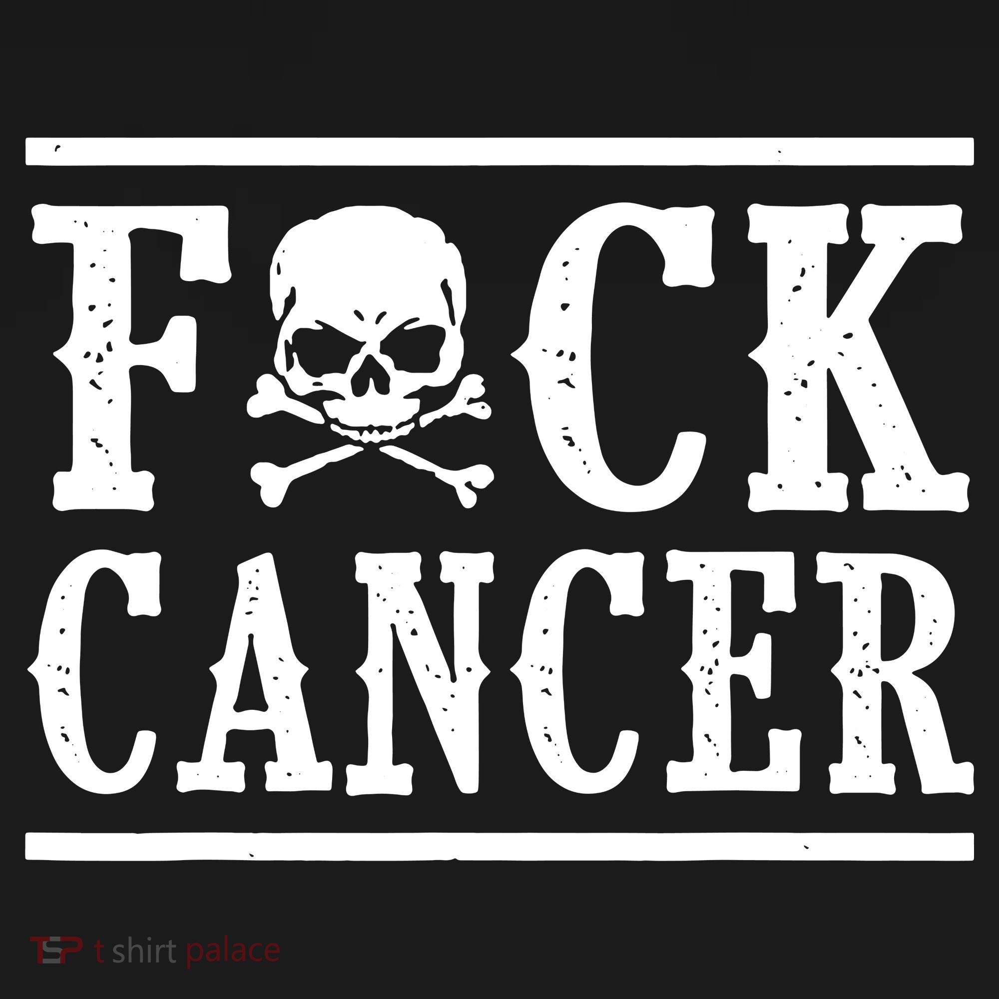 F Cancer Skull And Crossbones Doggie Tank