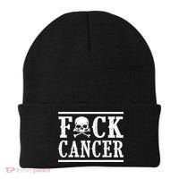 F Cancer Skull And Crossbones Beanie thumb 0