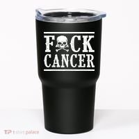 F Cancer Skull And Crossbones Tumbler thumb 0