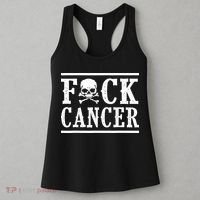 F Cancer Skull And Crossbones Women's Tank Top thumb 3