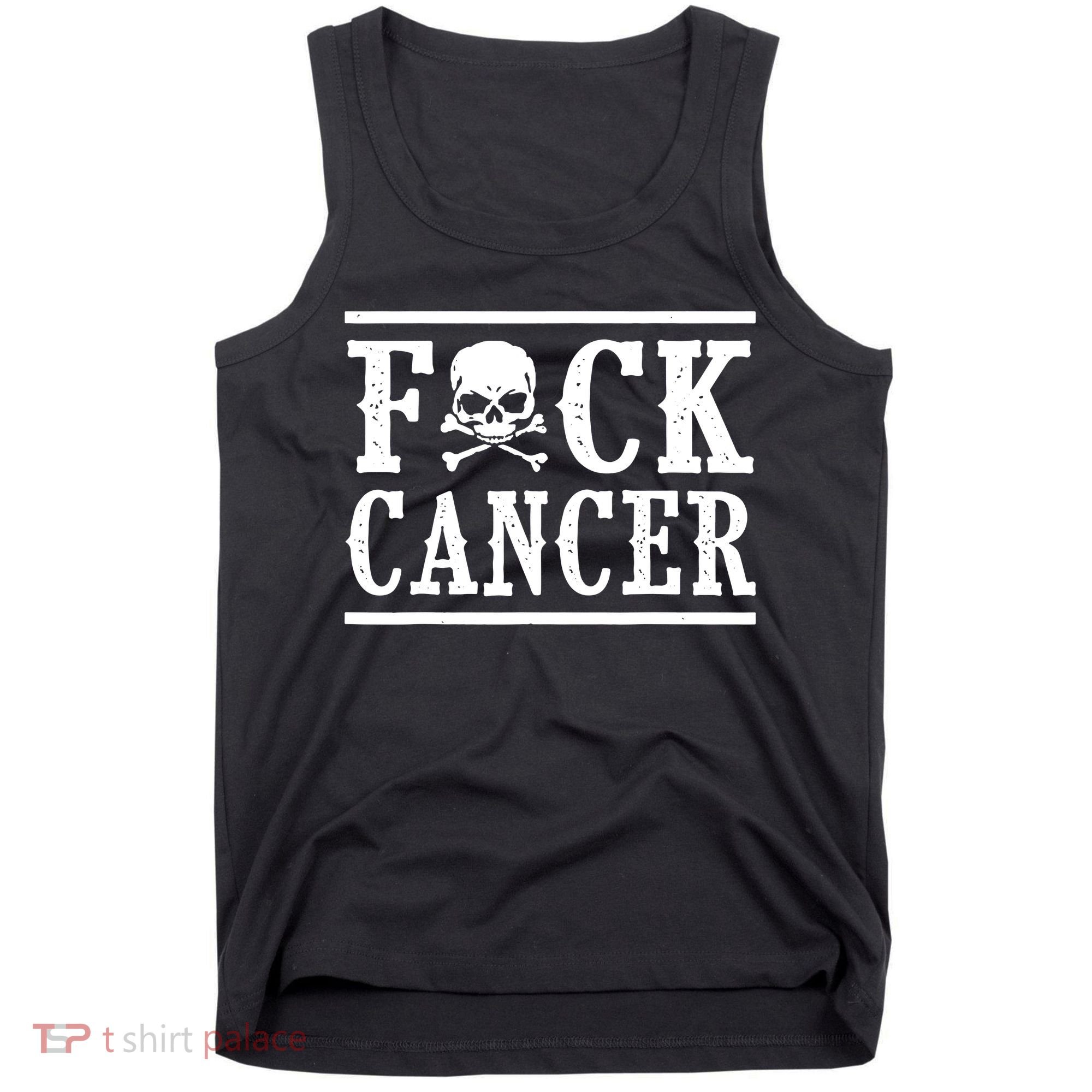 F Cancer Skull And Crossbones Tank Top