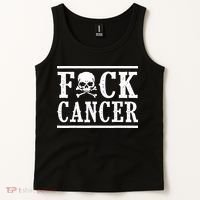 F Cancer Skull And Crossbones Tank Top thumb 2
