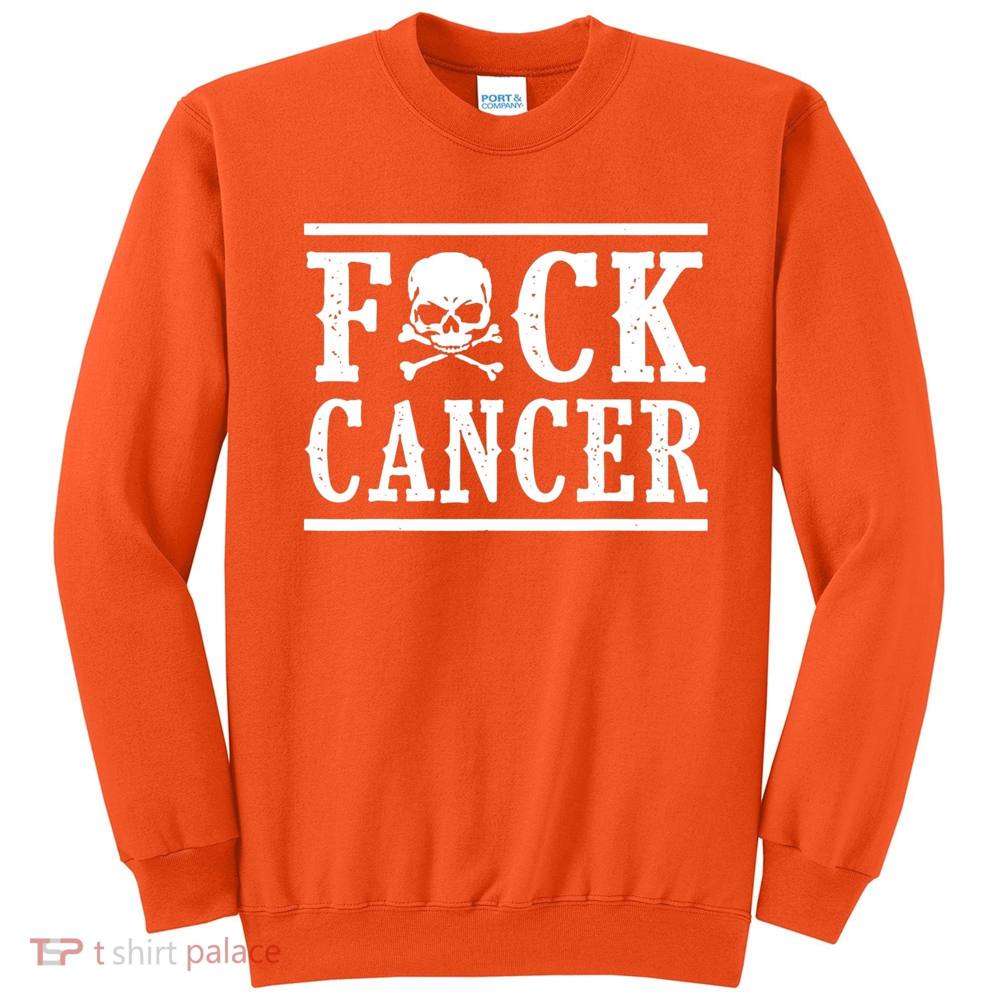 F Cancer Skull And Crossbones Sweatshirt