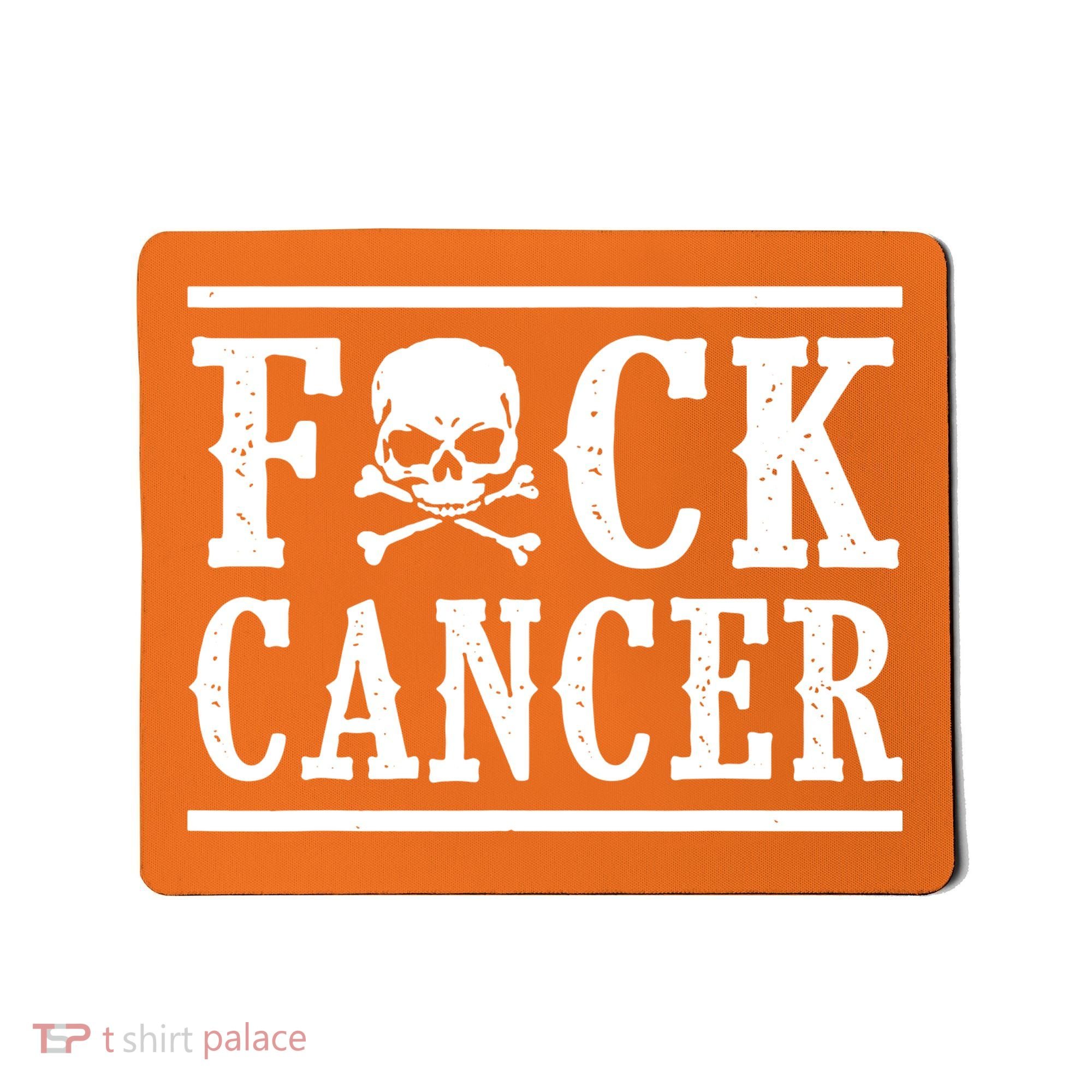 F Cancer Skull And Crossbones Mousepad