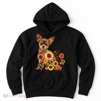 Floral Chihuahua Sunflower Mama Cute Mom Mother's Day  Hoodie thumb 0