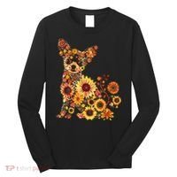 Floral Chihuahua Sunflower Mama Cute Mom Mother's Day  Long Sleeve Shirt thumb 0