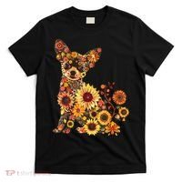Floral Chihuahua Sunflower Mama Cute Mom Mother's Day  T-Shirt thumb 0
