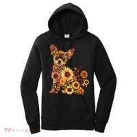 Floral Chihuahua Sunflower Mama Cute Mom Mother's Day  Women's Hoodie thumb 0