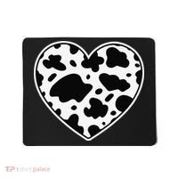 Farmer cows Skin print black and white Heart Cow Mousepad thumb 0