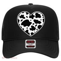Farmer cows Skin print black and white Heart Cow Hat thumb 0