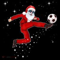 Funny Christmas Santa Soccer Playing Xmas Boys Sport Gift Coffee Mug thumb 5