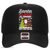 Funny Christmas Santa Claus Is Coming ThatS What She Said Gift Hat thumb 0