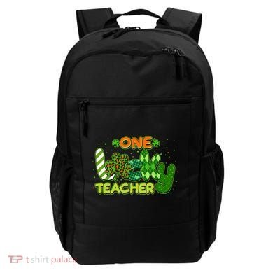 Funny Cute St Patrick's Day One Lucky Teacher Backpack