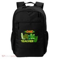Funny Cute St Patrick's Day One Lucky Teacher Backpack thumb 0