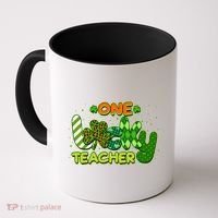Funny Cute St Patrick's Day One Lucky Teacher Coffee Mug thumb 0