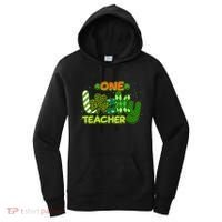 Funny Cute St Patrick's Day One Lucky Teacher Women's Hoodie thumb 0