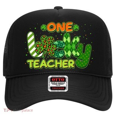 Funny Cute St Patrick's Day One Lucky Teacher Hat