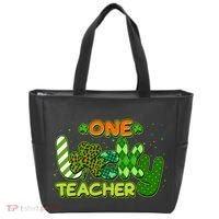 Funny Cute St Patrick's Day One Lucky Teacher Tote Bag thumb 0