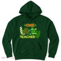 Funny Cute St Patrick's Day One Lucky Teacher Hoodie thumb 0
